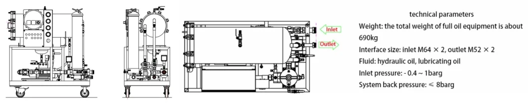 Coalescence and Separation Light Diesel Turbine Oil Purification Device for Low Viscosity Lube Oil