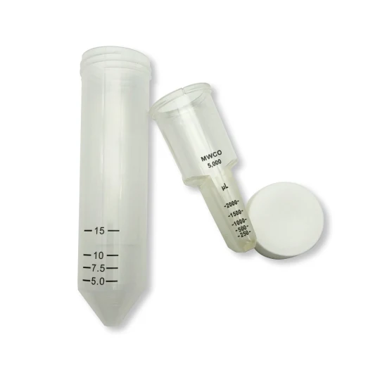 Tubo de centrífuga de ultrafiltración con filtro estéril de laboratorio desechable de 15 ml y 50 ml