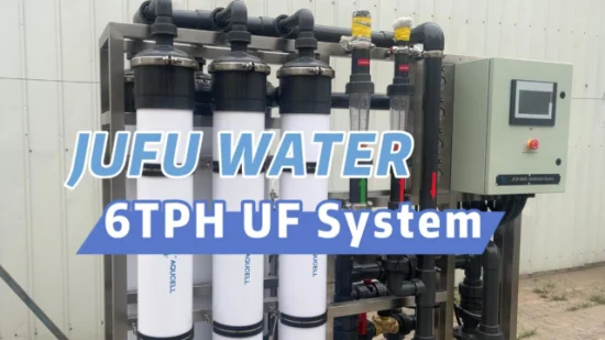 Sistema de ultrafiltración del equipo de tratamiento de agua UF 6tph para purificación de agua de pozo de agua de río